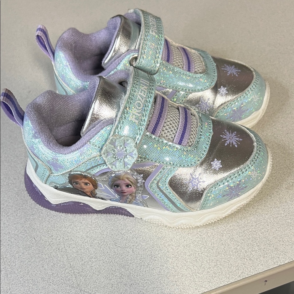 Frozen Kids Shoes - Silver and Purple